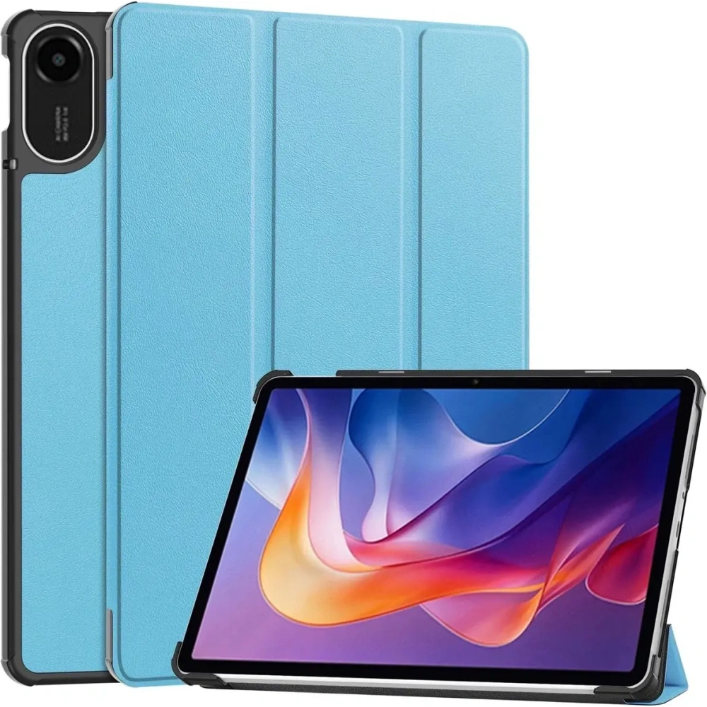 Etui z klapką Bizon Case Tab Croc do Xiaomi Redmi Pad 2 błękitne