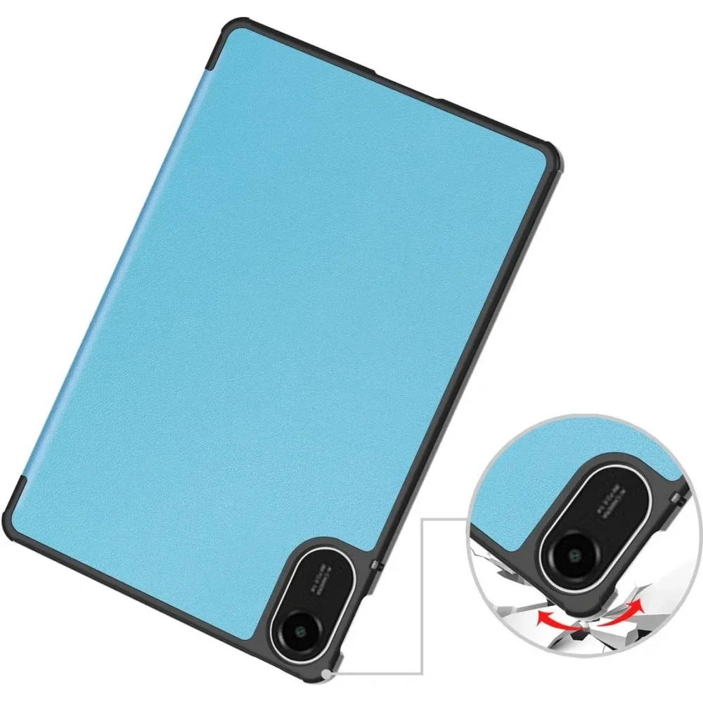 Etui z klapką Bizon Case Tab Croc do Xiaomi Redmi Pad 2 błękitne