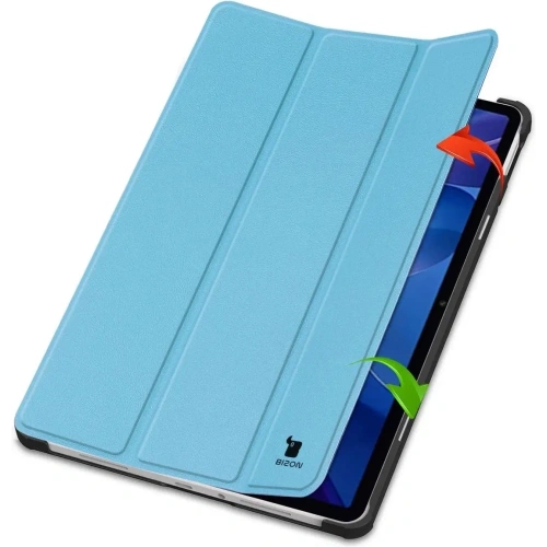 Etui z klapką Bizon Case Tab Croc do Xiaomi Redmi Pad 2 błękitne