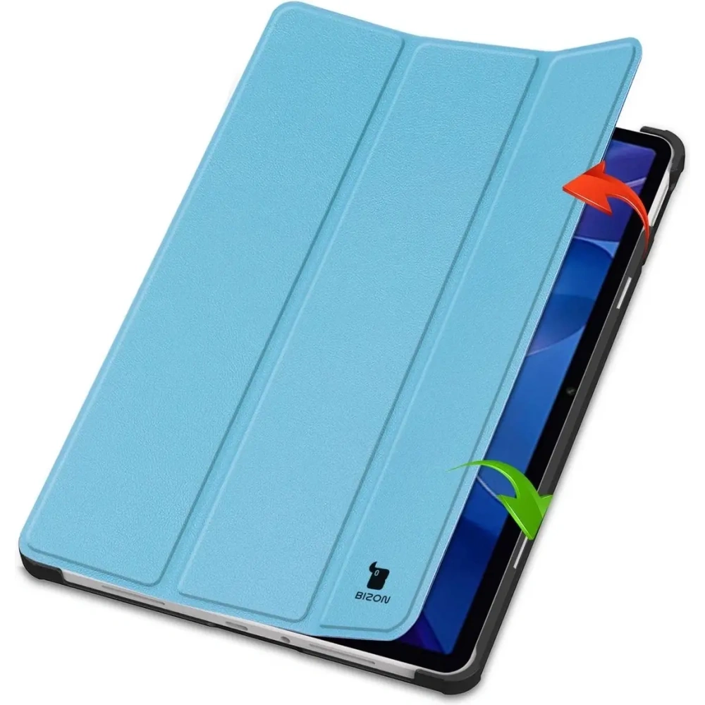 Etui z klapką Bizon Case Tab Croc do Xiaomi Redmi Pad 2 błękitne