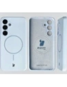 Silikonowe etui z pierścieniem magnetycznym Bizon Soft Case Magnetic do Samsung Galaxy S24+ Plus błękitne