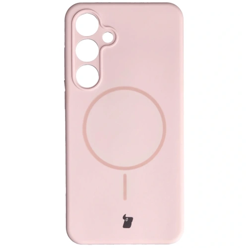 Bizon Soft Case Magnetic Samsung Galaxy S24+ Plus világos rózsaszín