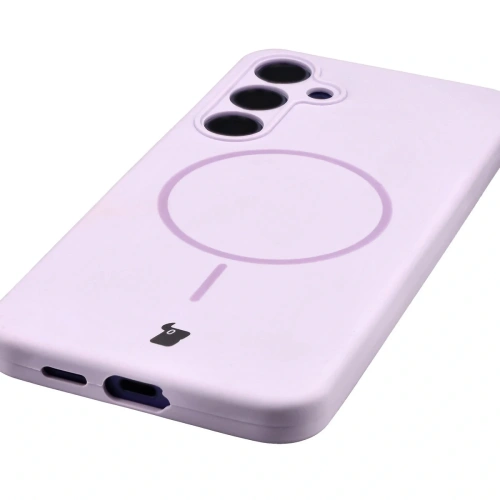 Bizon Soft Case Magnetisch für Samsung Galaxy S24+ Plus helllila