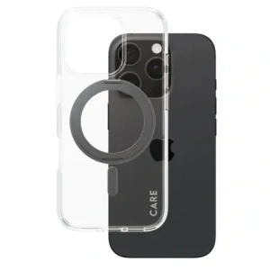 CARE od PanzerGlass s funkcí stojánku Case MagSafe pro Apple iPhone 16 Pro čirý