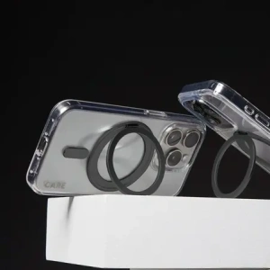 CARE od PanzerGlass s funkcí stojánku Case MagSafe pro Apple iPhone 16 Pro čirý