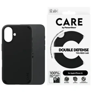 CARE od PanzerGlass Funkce Double Defense Case Apple iPhone 16 černá