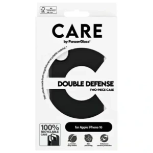 CARE od PanzerGlass Funkce Double Defense Case Apple iPhone 16 černá