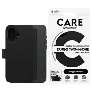 CARE od PanzerGlass Funkce Tango 2v1 Peněženka MagSafe Apple iPhone 16 černá