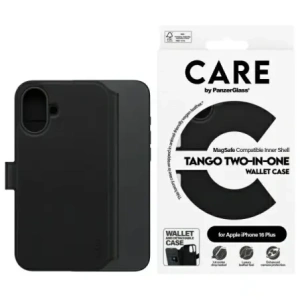 CARE od PanzerGlass Funkce Tango 2v1 Peněženka MagSafe pro Apple iPhone 16 Plus černá