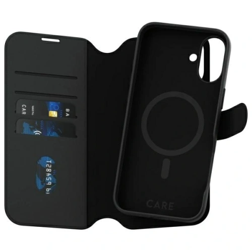 CARE by PanzerGlass Feature Tango 2in1 Wallet MagSafe Apple iPhone 16 Plus fekete