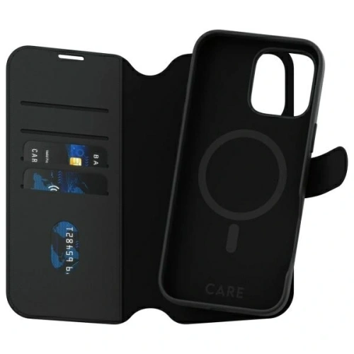 CARE od PanzerGlass Funkce Tango 2v1 Peněženka MagSafe pro Apple iPhone 16 Pro Max černá