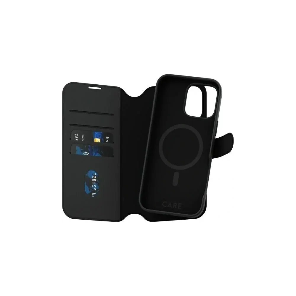 Etui z klapką CARE by PanzerGlass Feature Tango 2in1 Wallet MagSafe Apple iPhone 16 Pro Max czarny