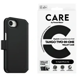 CARE od PanzerGlass Funkce Tango 2v1 Peněženka MagSafe Apple iPhone 16e černá
