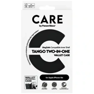 CARE od PanzerGlass Funkce Tango 2v1 Peněženka MagSafe Apple iPhone 16e černá