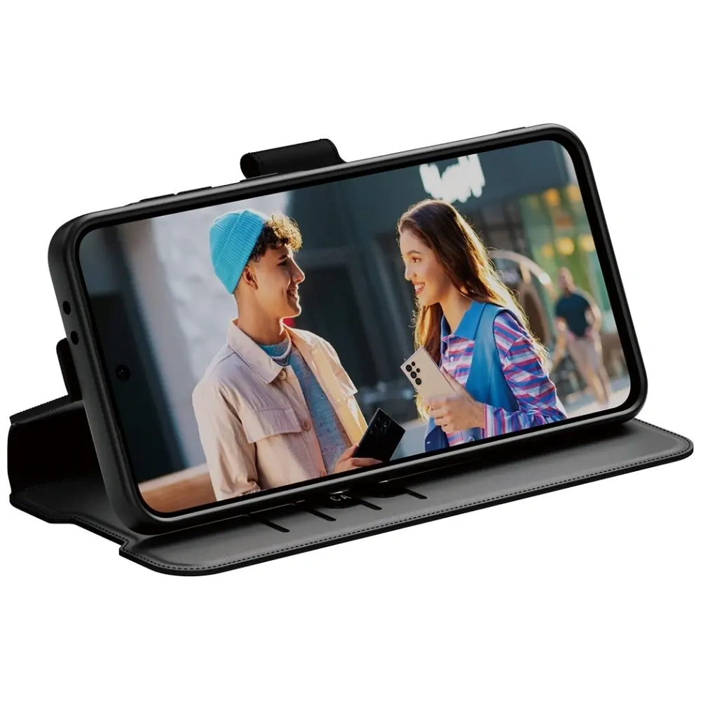 Etui z klapką CARE by PanzerGlass Feature Wallet Kickstand do Samsung Galaxy A36 5G czarny