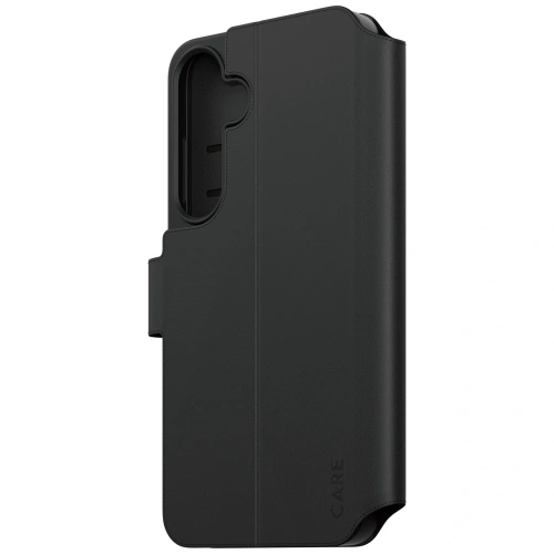 Etui z klapką CARE by PanzerGlass Feature Wallet Kickstand do Samsung Galaxy S25+ Plus czarny