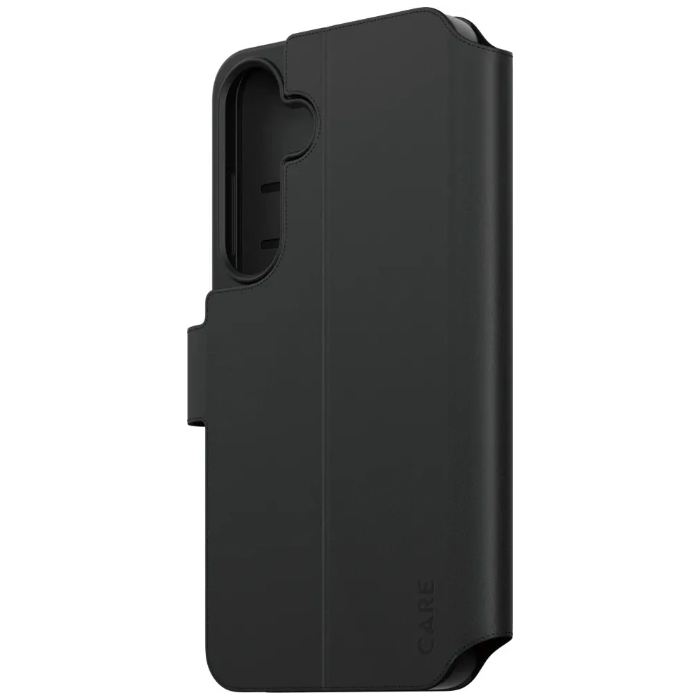 Etui z klapką CARE by PanzerGlass Feature Wallet Kickstand do Samsung Galaxy S25+ Plus czarny