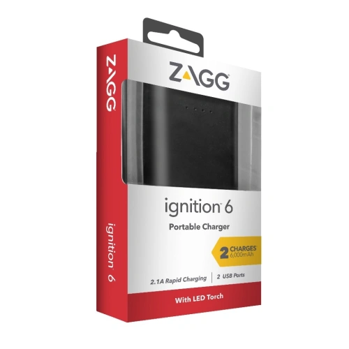 Kup Zagg Ignition - tragbarer Akku (6000 mAh) mit Taschenlampenfunktion - ZAG029 - {ean13} - Sklep Home Screen