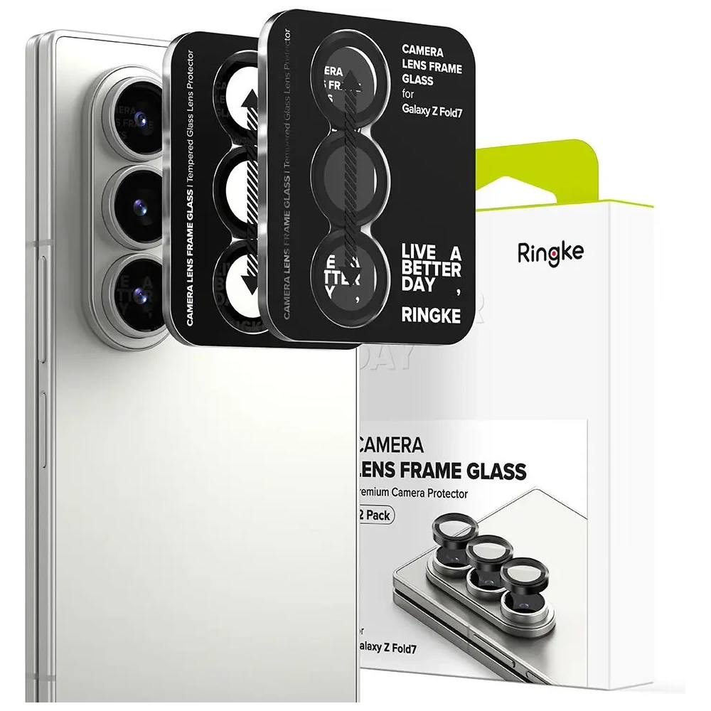 Nakładka Ringke Camera Frame Protector Samsung Galaxy Z Fold 7 Black [2 PACK]