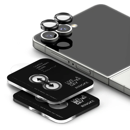 Protector Cadru Cameră Ringke Samsung Galaxy Z Flip 7 Negru [2 PACHET]