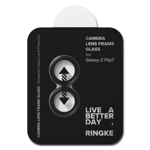 Protector Cadru Cameră Ringke Samsung Galaxy Z Flip 7 Negru [2 PACHET]