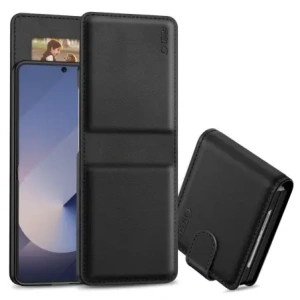 Tech-Protect Wallet Samsung Galaxy Z Flip 7 Černá