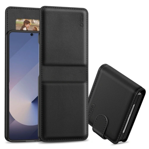 Tech-Protect Wallet Samsung Galaxy Z Flip 7 Fekete