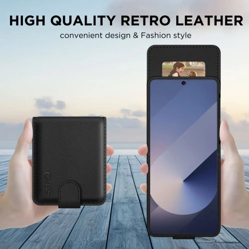 Tech-Protect Wallet Samsung Galaxy Z Flip 7 Černá