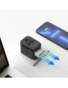 Tech-Protect TA200 cestovní adaptér EU / UK / US / AU 2xUSB-A, 2xUSB-C černý