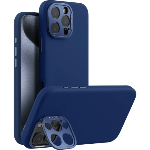 Husa magnetică Nillkin LensWing Prop pentru Apple iPhone 16 Pro Max Albastră