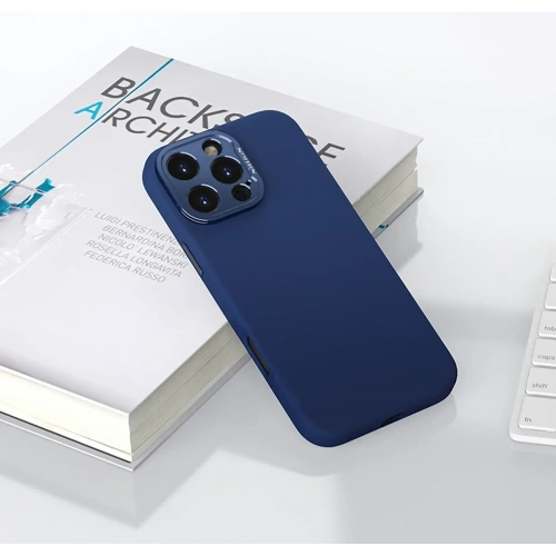 Husa magnetică Nillkin LensWing Prop pentru Apple iPhone 16 Pro Max Albastră