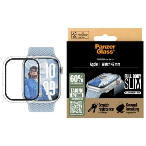 PanzerGlass Snappie Full Body Apple Watch 10 42mm čirý