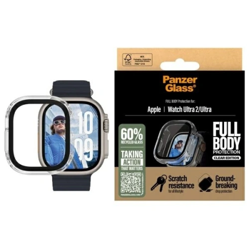 PanzerGlass Snappie Full Body Apple Watch Ultra 2 clear