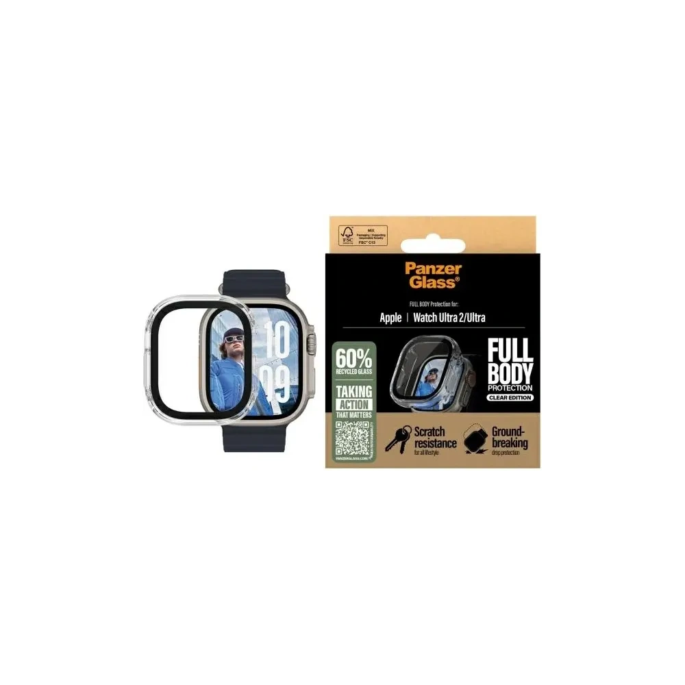 Nakładka chroniąca ekran PanzerGlass Snappie Full Body Apple Watch Ultra 2 przezroczysty