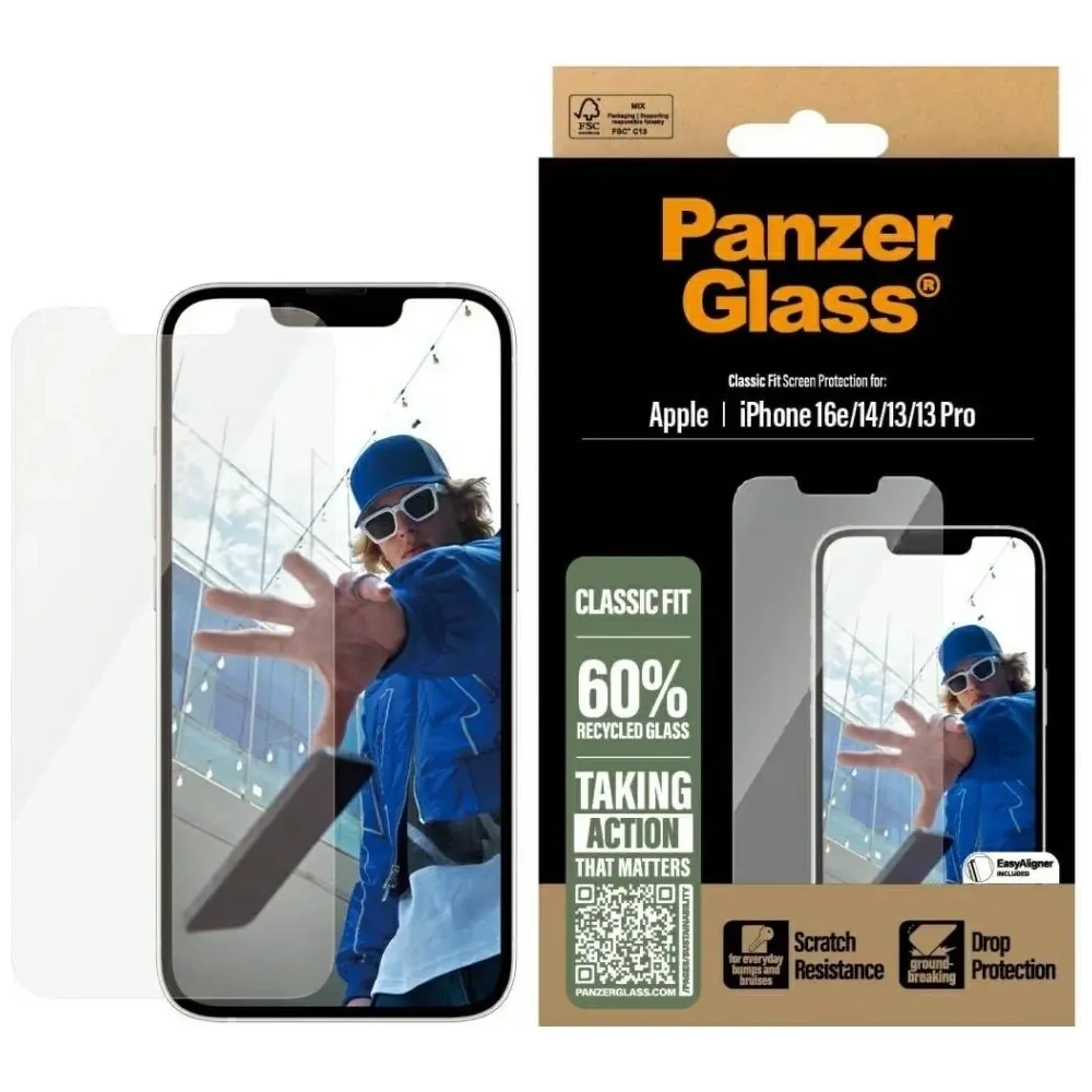 Szkło hartowane PanzerGlass Classic Fit do Apple iPhone 16e