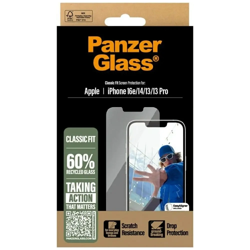 Szkło hartowane PanzerGlass Classic Fit do Apple iPhone 16e