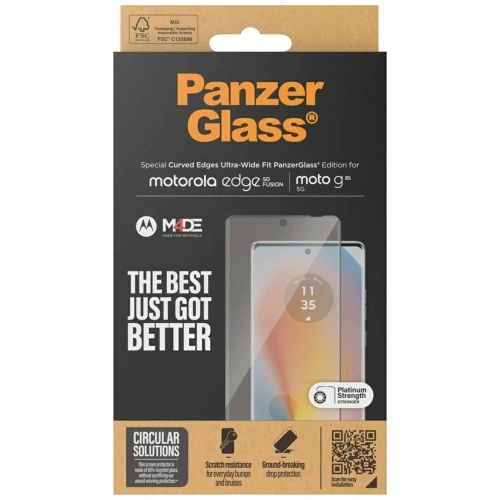 PanzerGlass Ultra-Wide Fit Motorola Edge 50 Fusion / Moto G85