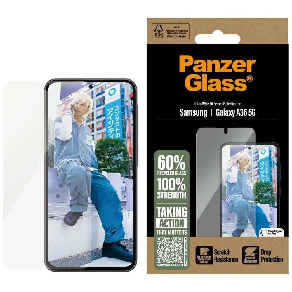 Szkło hartowane PanzerGlass Ultra-Wide Fit do Samsung Galaxy A36 5G