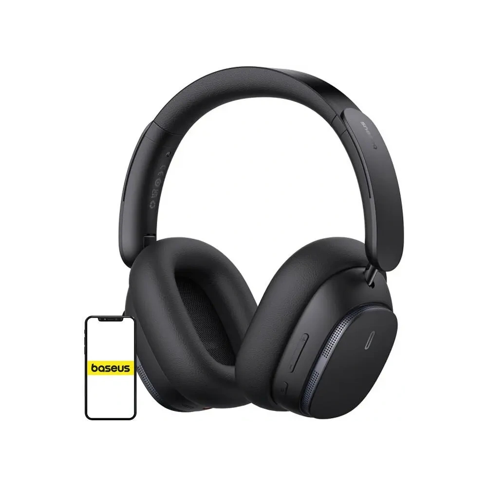 Bezprzewodowe słuchawki nauszne Baseus Bowie H1 PRO Bluetooth 5.3 (czarne)