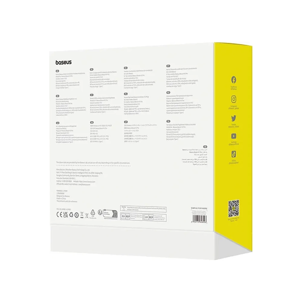 Bezprzewodowe słuchawki nauszne Baseus Bowie H1 PRO Bluetooth 5.3 (czarne)