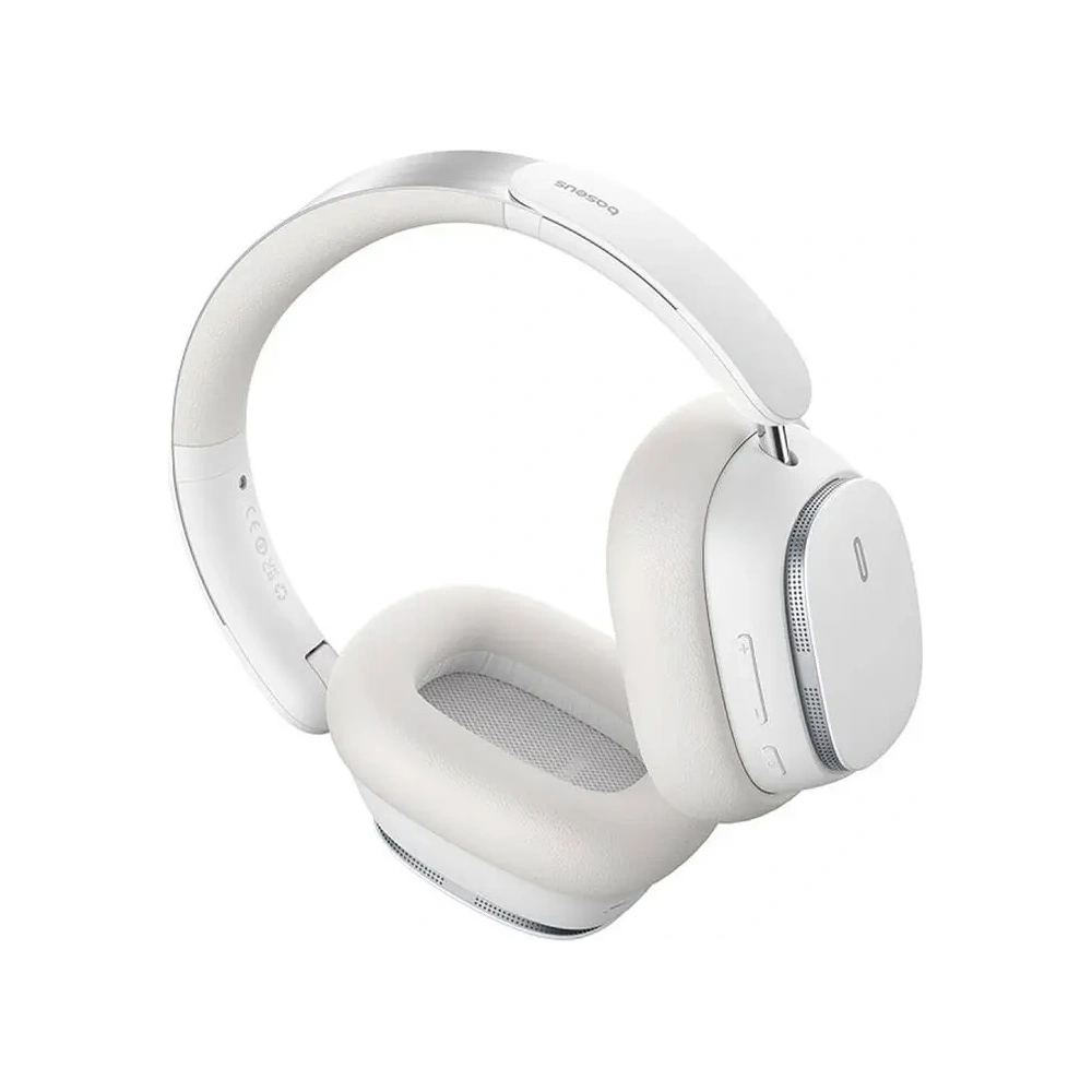 Bezprzewodowe słuchawki nauszne Baseus Bowie H1 PRO Bluetooth 5.3 (białe)