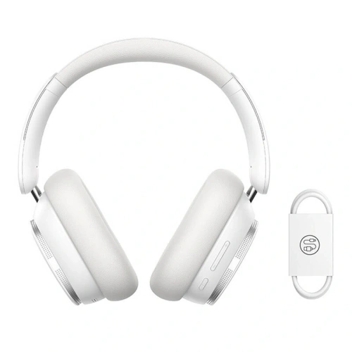 Baseus Bowie H1 PRO Vezeték nélküli Fülhallgató, Over-Ear, Bluetooth 5.3 (fehér)