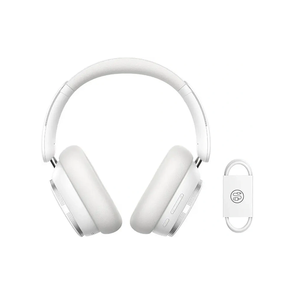 Bezprzewodowe słuchawki nauszne Baseus Bowie H1 PRO Bluetooth 5.3 (białe)