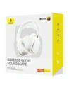 Baseus Bowie H1 PRO Vezeték nélküli Fülhallgató, Over-Ear, Bluetooth 5.3 (fehér)