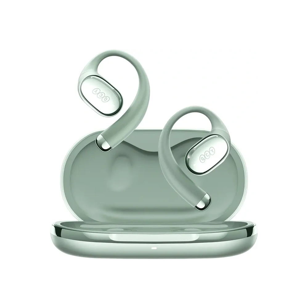 Bezprzewodowe słuchawki Clip-on QCY Crossky R70 Bluetooth 6.0 (zielone)