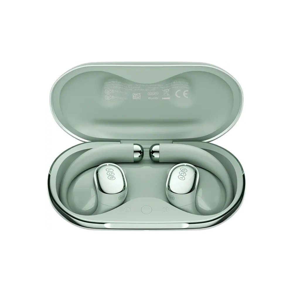 Bezprzewodowe słuchawki Clip-on QCY Crossky R70 Bluetooth 6.0 (zielone)