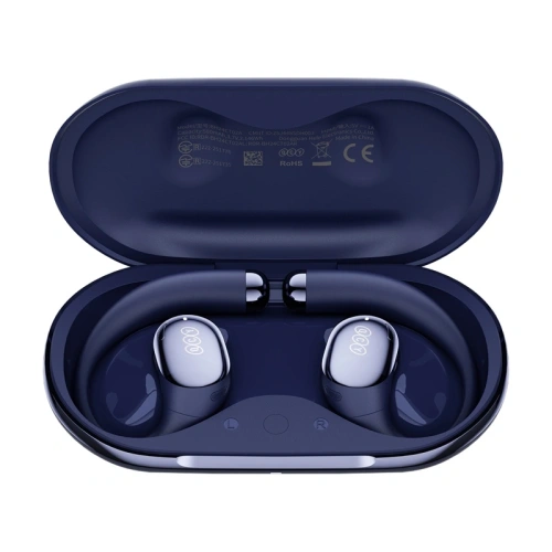 QCY Crossky R70 Bluetooth 6.0 Bezdrátová klipsová sluchátka (modrá)