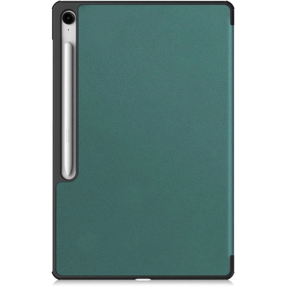 Etui z klapką Bizon Case Tab Croc do Samsung Galaxy Tab S10 FE+ Plus ciemnozielone