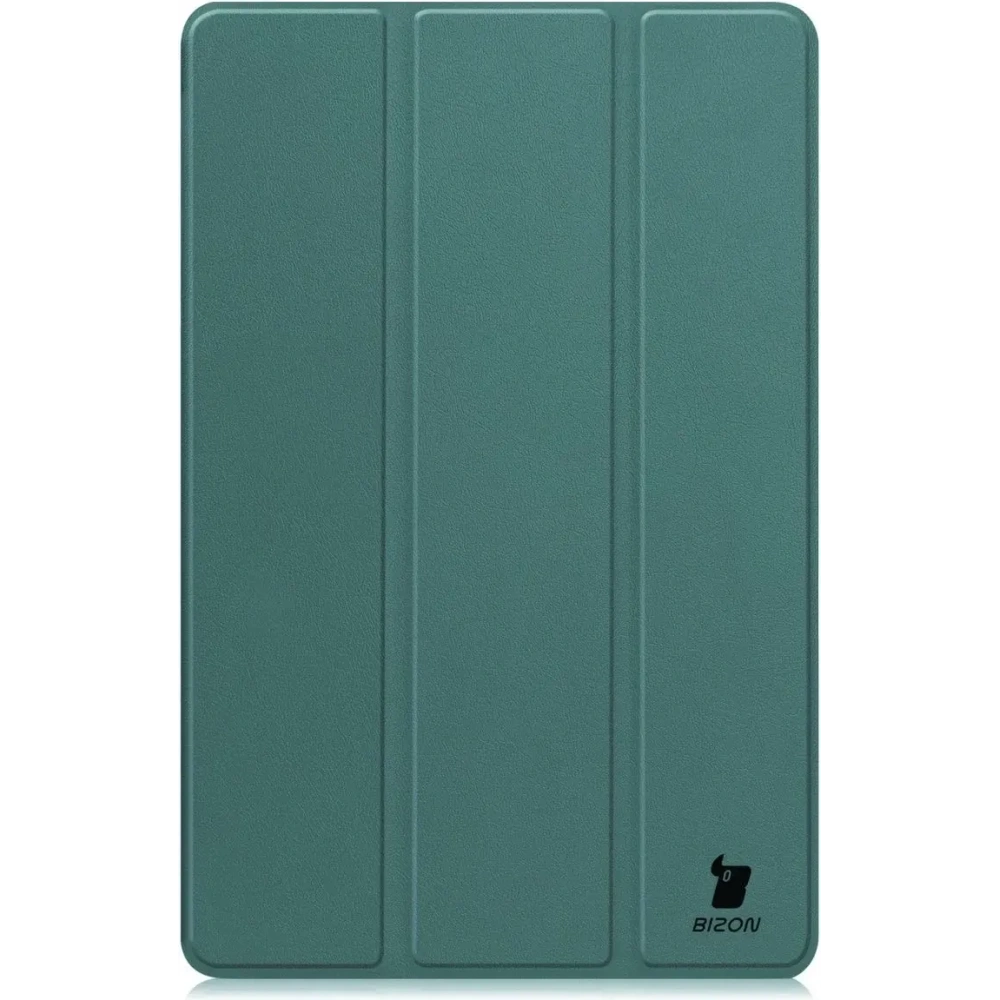 Etui z klapką Bizon Case Tab Croc do Samsung Galaxy Tab S10 FE+ Plus ciemnozielone