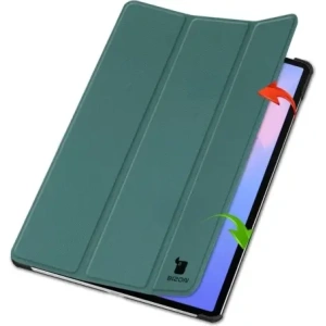 Bizon Case Tab Croc Samsung Galaxy Tab S10 FE+ Plus tmavě zelená